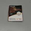 Doctor's Select Copper Plus Size Compression Socks Wide Calf - 2 Pairs | 20-30mmHg Extra Wide Calf Compression Socks Women | Swelling & Circulation Support | Black Extra Wide, Size XXL