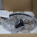 CubiCubi Modern Ceiling Fans, 20 Inch Black Ceiling Fan with Lights and Remote Control, APP, LED Fandelier with 3CCT and 6 Wind Speeds, Low Profile Ceiling Fans with Lights for Bedroom, Office