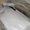 Fish Tank 2.4 Gallon Aquarium Kit with Humidifier 7-Color Auto-Looping 3 in 1 Quiet Pump with Filteration & Oxygenation & Circulation, Temperature Display, HD Glass (White)