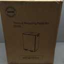 Garvee Double Trash Can, 2 x 8 gal (2 x 30 L) Garbage Can for Kitchen Dual Compartment Recycling Kitchen Step Trash Bin, Stainless Steel Trash and Recycle Bin Combo with Soft-Close Lid,Black