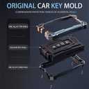Heavy Key Fob Cover For Hyundai, Keychain, Metal Silicone Key Fob Case Compatible with Hyundai Elantra Elantra GT