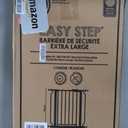 Regalo Safety 29-49" Easy Step Extra Wide Baby Gate for Doorways & Bottom of Stairs, Pressure Mounted Safety Gate with Door for Babies, Toddlers & Pets, White