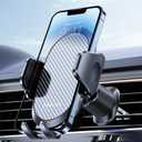 Miracase Phone Holders for Your Car with Metal Hook Clip, Air Vent Cell Phone Stand Car Mount, Universal Automobile Cradle for Garmin GPS Fit iPhone Android and All Smartphones, Dark Black