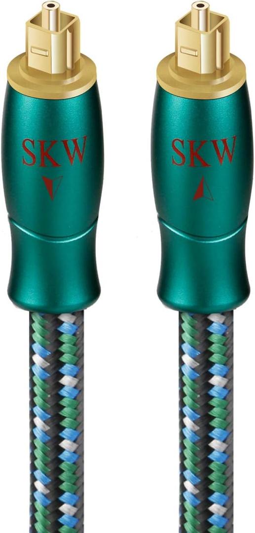 SKW Digital Optical Audio Toslink to Toslink Cable Entry Level HC Series Cable 4.9ft/1.5M