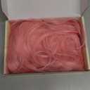 Pink Wig for Women, Pink Wavy Wig Middle Part 26 Inch Light Pink Wigs Natural Looking Heat Resistant Synthetic Wigs for Daily Party Use