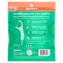 4 x Plackers Micro Mint Dental Flossers, Fold-Out Toothpick, Super Tuffloss, Easy Storage with Sure-Zip Seal, Fresh Mint Flavor, 150 Count (Pack of 4)