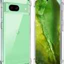Google Pixel 8A Case, Shock-Absorption Flexible Clear TPU Rubber Protective Cell Phone Cover for Google Pixel 8A 2024 Case 6.1" Clear