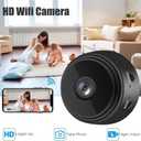 Mini Wireless Cameras, 1080P HD WiFi Small Video Cam with Motion Detection, Night Vision & App Control, Portable Indoor Camera for Home, Office, Baby and Pet Use 3 Pack