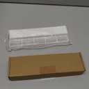 Acrylic Straw Holder for Cabinet Door - Reusable Tumbler Straw Organizer Storage, Small Kitchen Accessories Container, Ultra Sticky Cupboard Door Mounted (White, Large 9.5" (Most Cabinets))