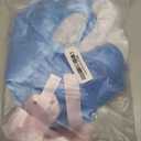 ATAMET Girls Womens 80s Lolita Dress Twins Fancy Costume Adult Creepy Sister Cosplay (Blue, XLarge)