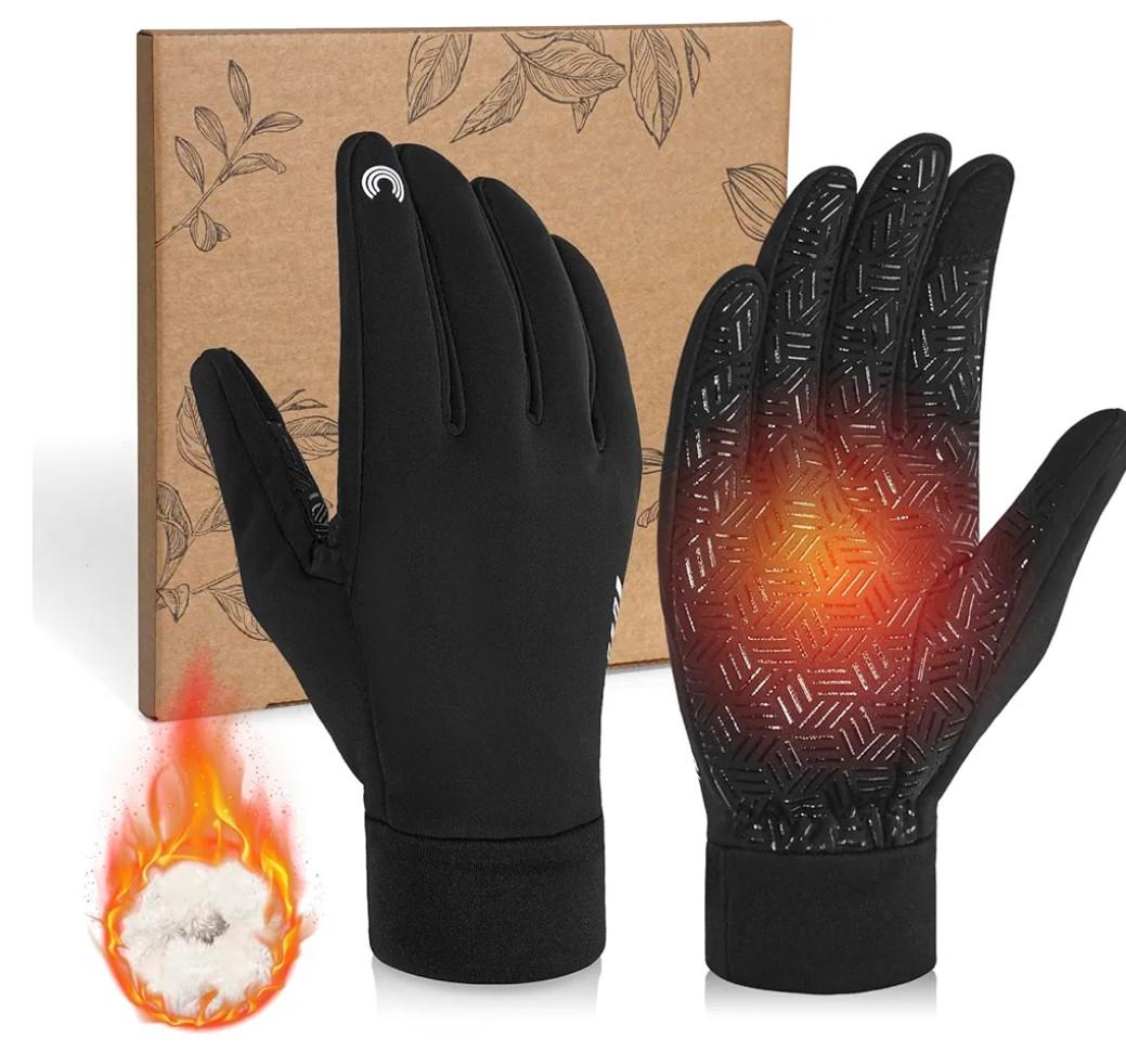 RIGWARL Upgraded Plush Gloves for Cold Weather, Women Men Winter Gloves for Late Fall and Early Winter, Warm Running Gifts