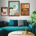 Picture Frames 24x36 Brown Poster Frames without Mat for Wall Vertical or Horizontal Decor