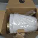 KUAUGST Wall Sconces Sets of 2, Retro Industrial Wall Lamps, Bathroom Vanity Sconces Wall Lighting with White Fabric Shade, Suitable for Bedroom Living Room Corridor Kitchen (Gold)