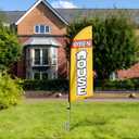 for 8ft Swooper Flags Flagpoles with Ground Spike, Feather Flag Pole Kit 11ft Upgraded Robustness