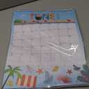 GuassLee Pocket Wall Calendar 2025, 14"x11" Monthly Wall Calendar with Pockets From Jul. 2025 to Jun. 2026, 12-Month Aesthetic Hanging Wall Planner for Home Office School Organizing (Blue)