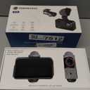 4K+4K Dash Cam Front and Rear, Free 128GB Card Included, 5.8GHz WiFi Dash Camera for Cars, Built-in GPS, G-Sensor, 170Wide Angle, 3" IPS Screen, 24H Parking Mode, Support 512GB Max (Black)