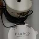 2 Pack Flea Traps for Inside Your Home, Indoor Flea Light Bed Bug Killer with 6 Light Bulb & 4 Sticky Pads Refills & Switch, Odorless Natural Insect Trap for Kid Pet, Safer Than Sprays & Powders (Black)