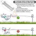 jenico Dog Tie Out Cable - 150 FT Dog Runner Cable with Swivel Hook, Dog Leash Run Tether for Yard Outdoor and Camping, Rust- Proof Training Line for Small to Medium Pets Up to 500 LBS