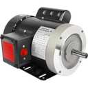 1 HP Electric Motor, 1750RPM General Purpose Motor, Single Phase Motor 56C Frame 13.6/6.8A 115/230V TEFC CW/CCW for Air Compressor and General Equipment