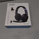 TECKNET Bluetooth Trucker Headset, Single and Dual Ear Wireless Headset with Mic for Work Noise Cancelling, 50Hrs 3 EQ Music Modes Trucker Bluetooth Headphones for PC, Drivers, Office, Call Center