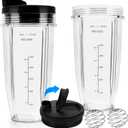 24 oz Blender Cups Replacement for Ninja, Smoothie Blender Cups for Ninja Auto iQ Blender BL642 BL450 BL480 BN801 SS101 SS351 SS151 SS401 (2 Pack)