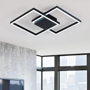 MADEM 19.68'' Black Square LED Flush Mount Ceiling Light, 48W 3840LM
Dimmable 3000K-6000K LED Chandelier Lighting Fixture, for Bedroom Dining Room Living Room