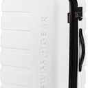 SwissGear 7366 Hardside Expandable Luggage with Spinner Wheels, White, Checked-Medium 23-Inch
