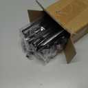 1 Inch Black Curtain Rods for windows,Heavy Duty Curtain Rods for Windows 66 to 120 Inch,Standard Decorative Window Curtain Rod Set with Brackets for bathroom Kitchen Bedroom Window