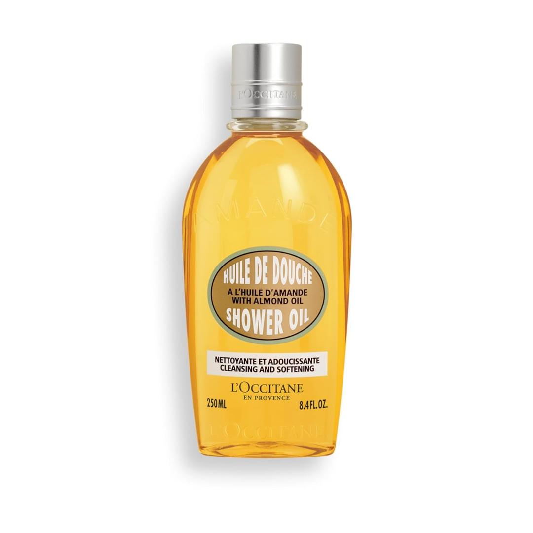 L'OCCITANE Cleansing & Softening Almond Shower Oil, Body Wash & Shaving Base Purifies & Smooths Without Drying Skin, Milky Lather, Nourishing Skincare (8.4 Fl Oz (Pack of 1))