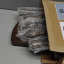 Wooden Bobbin Side Table - Plant Stand - Half Round Table - Wooden Accent Stool- Minimalist Decorative Table for Bedroom, Hallway, Living Room (1, Walnut)