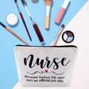 Nurse Gifts for Women Girls Nurse Makeup Bag Gifts for Nursing Nurse Christmas Gifts for Nurse Student Graduation Gifts for Nurse Practitioner Gifts for Friend Nursing Student Makeup Cosmetic Bag