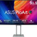 ASUS ProArt PA32UCDM 32 Inch 4K 240Hz OLED Professional Monitor for Mac | QD OLED, Delta E<1, Thunderbolt 4 PD 96W, Dolby Vision, Ergonomic Stand, 99% DCI-P3, Dolby Vision, DisplayHDR True Black 400