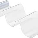 VEVOR Clear PVC Strip Curtain, 84 in Height x 38 in Width x 0.08 in Thickness, 6 PCS Walk in Freezer Cooler Curtain Strips, Thermal Insulating Plastic Door Strips for Warehouse, Freezer, Garage Doors