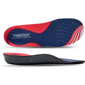 Hard and Durable Orthopedic Arch Support Shoe Insoles for Foot (Black, 9)