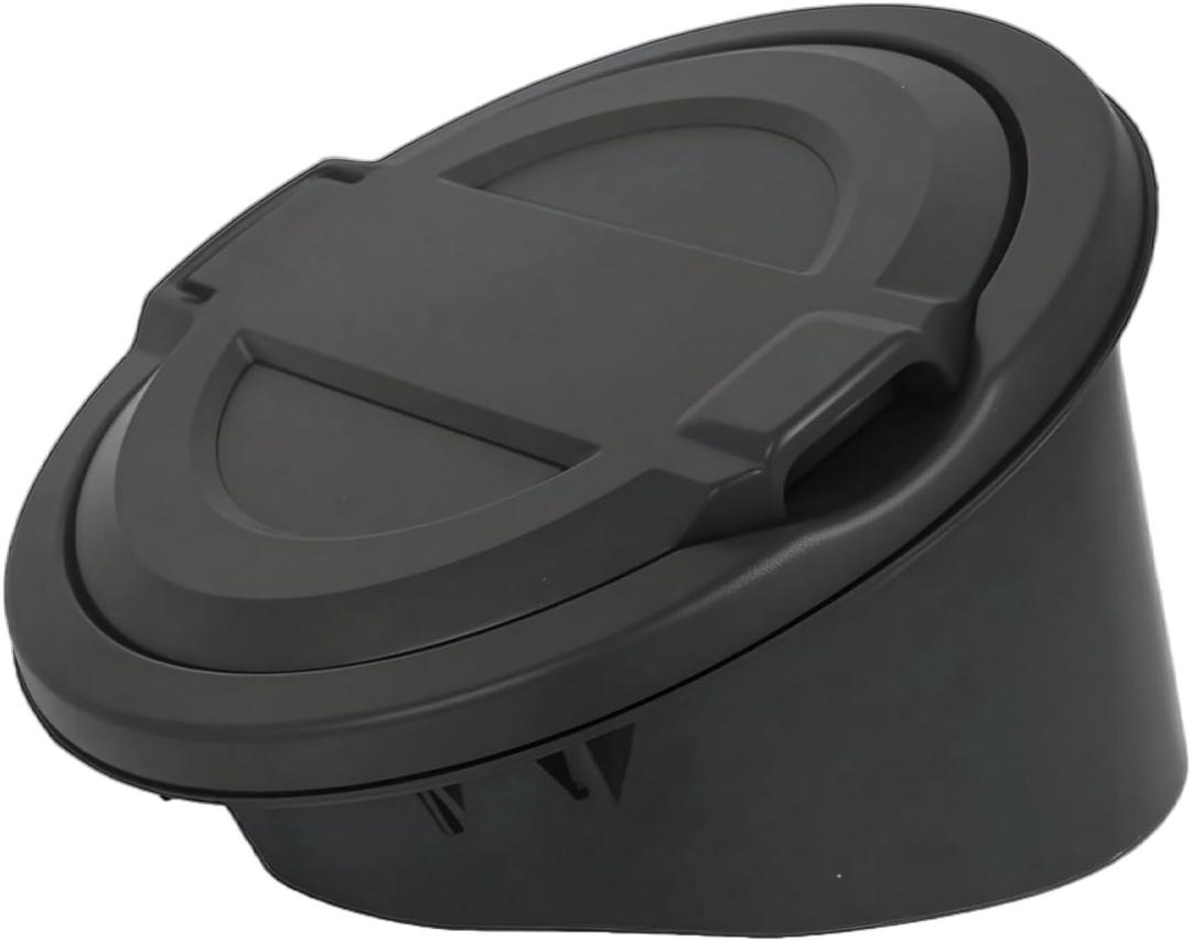 Fuel Filler Door Locking Gas Tank Cap Cover Compatible with Jeep Wrangler 2018-2023 JL & Unlimited Gas Tank Cap Aluminum Fuel Filler Door Cover