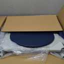 Rolling 4 in 1 Shower Chair with Wheels for Elderly and Disabled,Transport Bathroom Shower Wheelchair,with Safety Locking Wheels, Rolling Commode Shower Chair for Seniors, Blue