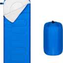 OBTANIM Sleeping Bags Portable Waterproof Camping Sleeping Bag for Adults Kids 4 Seasons Cold Weather or Warm Backpacking Hiking Mountaineering Indoor Outdoor Use (Blue)