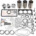 Overhaul Rebuild Kit Fits for Kubota D902 Engine RTV900 RTV900G RTV900R RTV900T RTV900W Utility Vehicle KX41-3 Excavator BX25 BX25 Tractor