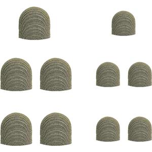 Bopomofo Replacement Fiber Mesh Tips for Stylus Pens - 10 Pieces Stylus Tips, Stylus Pen Tips, Fine Tip Stylus Replacement Tips, Touch Screen Tips (F-Metallic color)