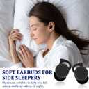 Invisible Sleep Headphones,Sleep Earbuds for Side Sleepers,Small Comfortable Fit Noise Blocking Sleep Earbuds,Bluetooth 5.3 Wireless Earphones, in-Ear Ear Buds for Sleeping (Black)