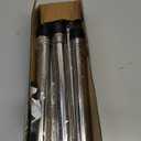 Shower Curtain Rod, 31-80 Inches Adjustable Tension Rod, 1-Inch Diameter Heavy Duty Rustproof Stainless Steel, No-Drill Spring Rod for Bathroom, Kitchen and Closet, Silver