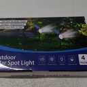 nipify 4 Pack Solar Spot Lights Outdoor Waterproof, Solar Spotlight Light for Outside Yard Landscape Lighting Pathway Lights Wall Auto On/Off, RGB (Multicolor)