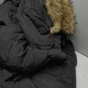 Long Winter Coats for Women Maxi Length Puffer Coat Warm Quilted Jacket Ladies Full Length Down Fur Hood Trendy 2026 (Small, Black)