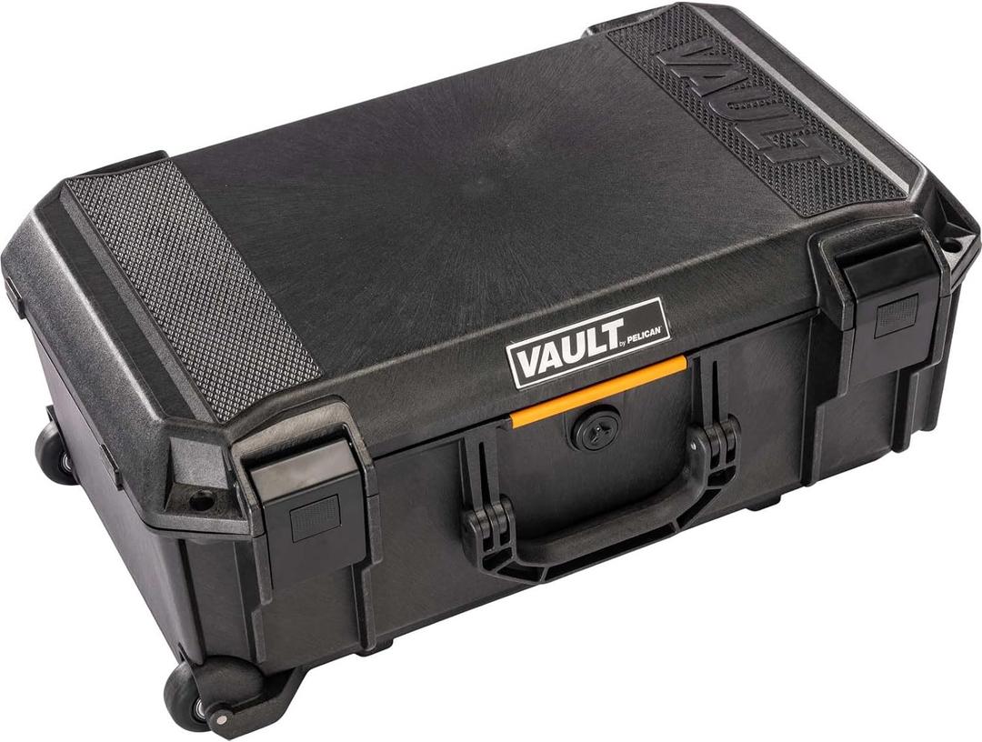 Pelican Vault v525 Case with Padded Dividers for Equipment, Electronics Gear, Camera (Black)