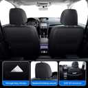 IKABEVEM Custom Fit Seat Covers for Subaru Forester 2014-2018, Full Set Faux Leather Car Seat Covers, Waterproof Seat Protector, Airbag Compatible Interior Seat Covers Black