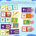 202PCS Puzzles for Toddlers 2-4,Match Games for Toddlers 3-5,Alphabet,Numbers, Animals,ABC Learning Preschool Toddler Learning Activities Educational Toys Game Boy Girl Classroom Must Haves