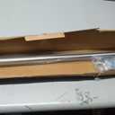 Ivilon Drapery Window Curtain Rod - End Cap Style Design 1 Inch Pole. 48 to 86 Inch Color Brushed Nickel