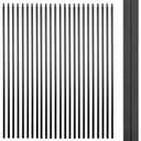Senmit S01 Wrought Iron Balusters Set of 50 Hollow Plain Bar Decorative Metal Balusters for Decks Spiral Stair Railing 1/2-inch Iron Spindles Satin Black Metal Railing