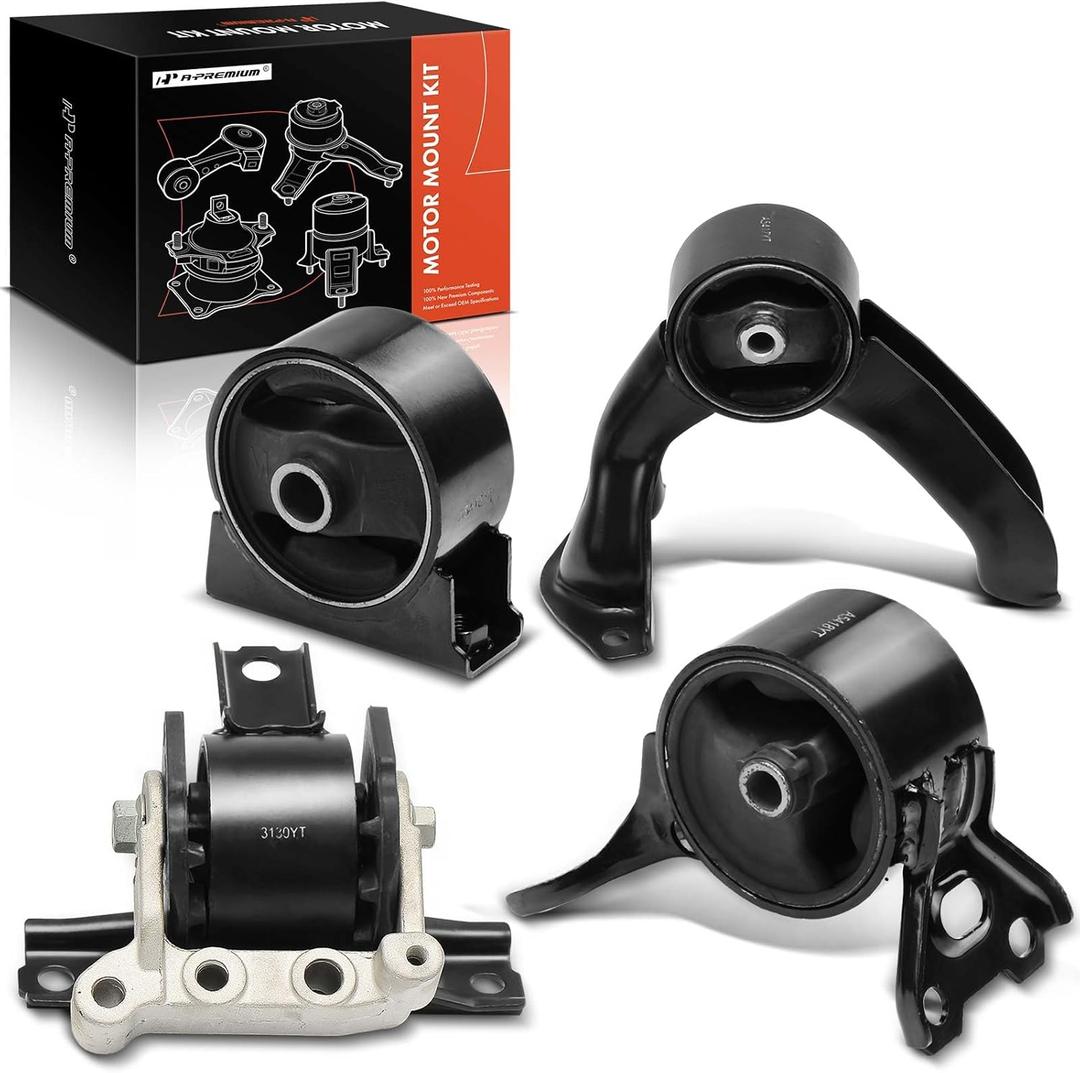 A-Premium 4PCS Engine Motor Mount and Transmission Mount Set Compatible with Mitsubishi Outlander Sport 2011-2021, Lancer 2008-2017, RVR 2011-2021, 2.0L 2.4L, Replace# 5105511AE 68032586AF