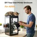FYSETC Upgraded Enclosure Project for Falshforge AD5X: Support DIY Colors - Style High-Temp Filaments ASA ABS PC Print for Keep The 3D Printer Quiet